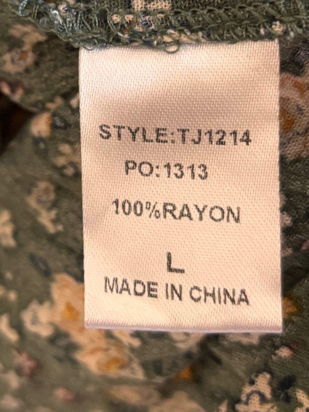 Gigio USA Floral Wrap Midi Dress Large - Picture 3 of 7